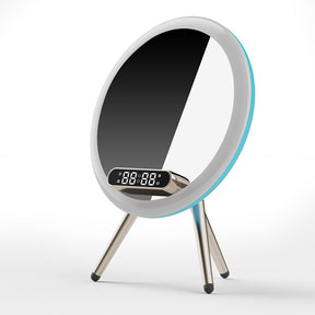 Multi -function LED Mirror Alarm Clock Wireless Charger