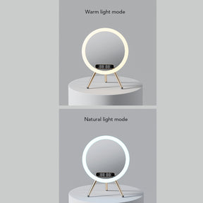 Multi -function LED Mirror Alarm Clock Wireless Charger